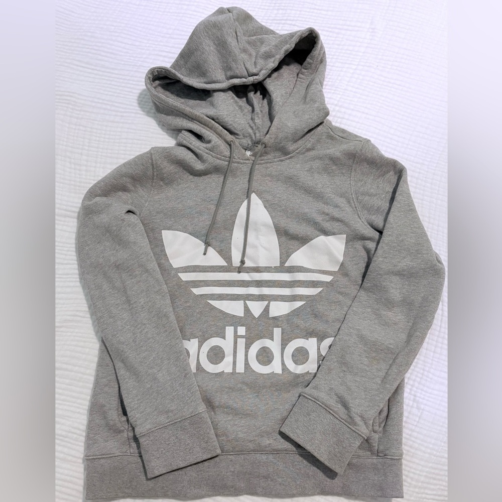 Adidas Heather Gray Boxy Sweatshirt